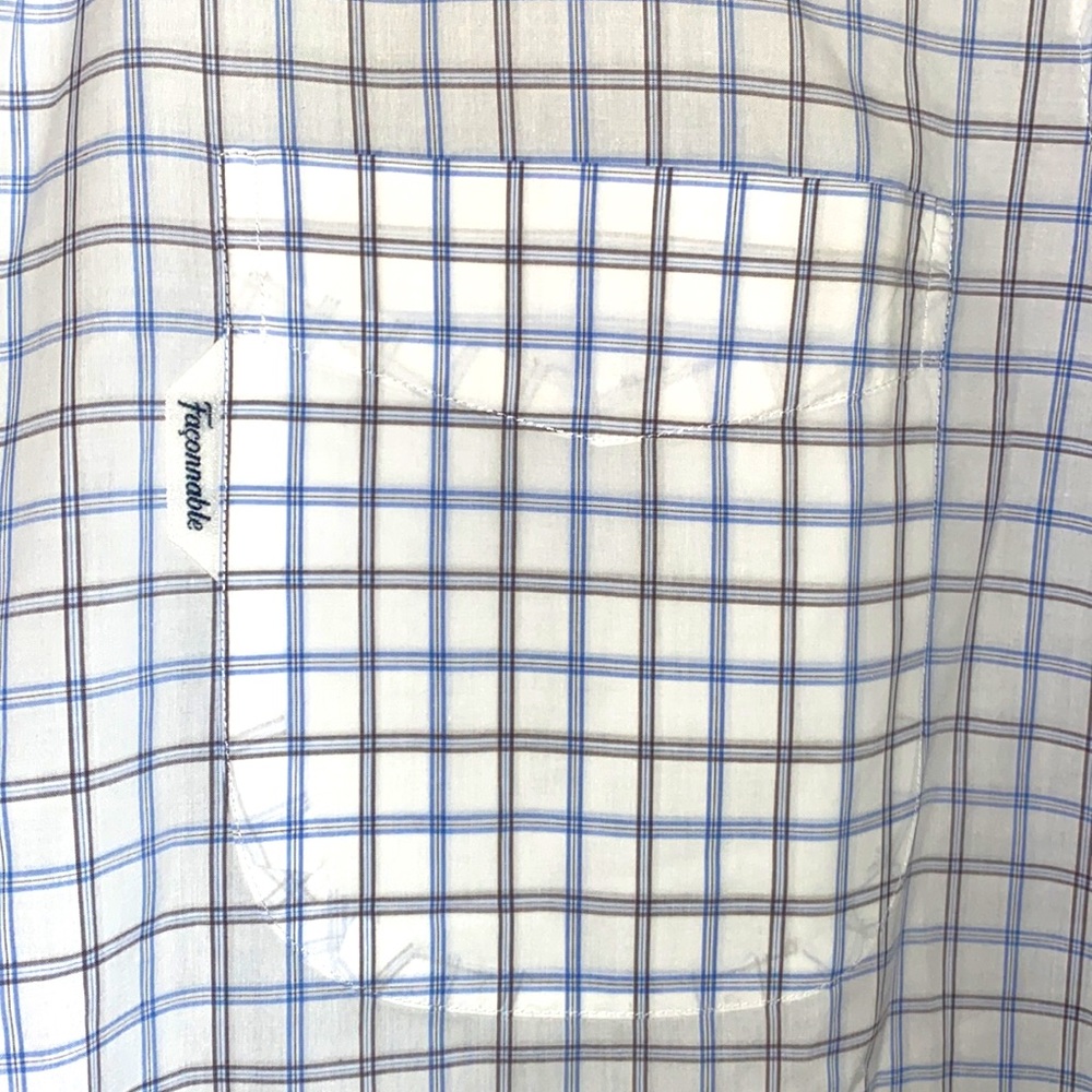 Faconnable Classique Check Button Down Shirt - image 3